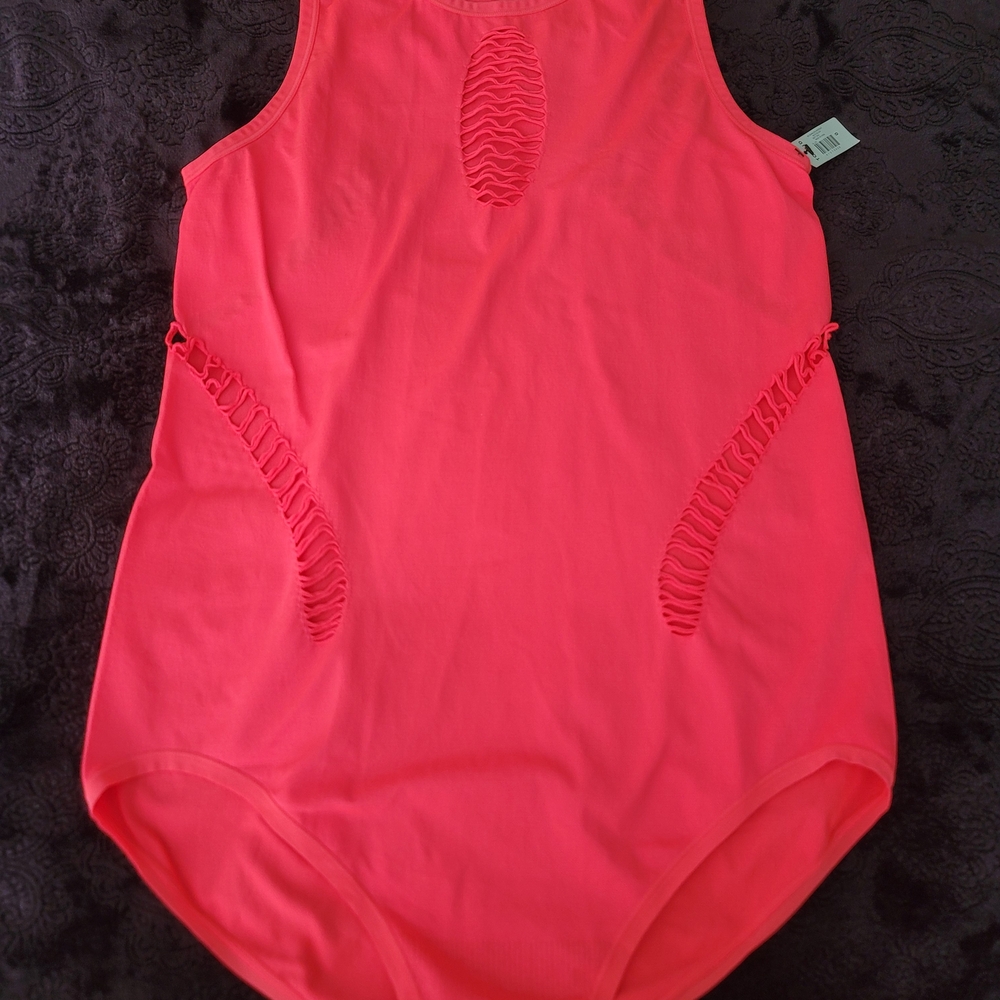 *NWT* Torrid Bright Coral/Orange Bodysuit Size 0
